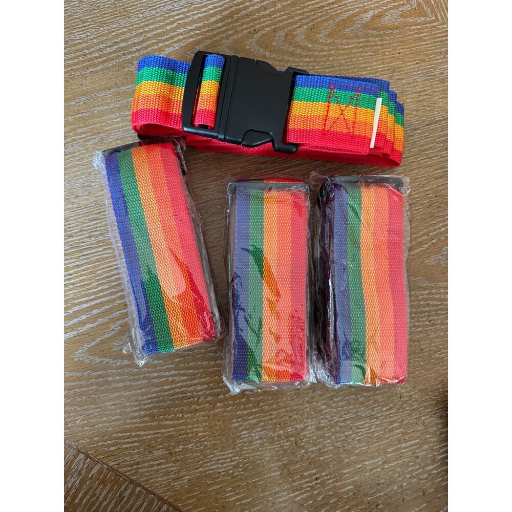 4 Pack Luggage Straps 78" Long Belts Keep Suitcase Secure While Traveling